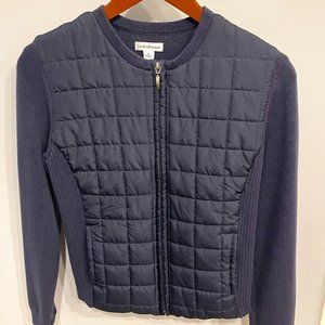Women's Croft & Barrow 100% Cotton Knitted Puffer Jacket (S)